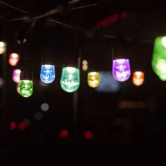 12ct Seasons Wi-Fi Classic Caf&eacute; Outdoor String Lights - Black Wire - Enbrighten