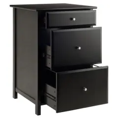 Delta File Cabinet - Black - Winsome