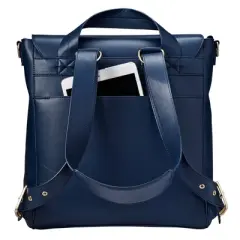 JJ Cole Vegan Leather Brookmont Backpack Diaper Bag - Oxford Navy