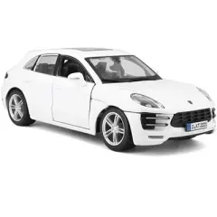 Porsche Macan with Sunroof White 1/24 Diecast Model Car by Bburago