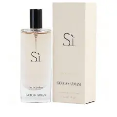 Armani Si By Giorgio Armani Women Cassis, May Rose, Freesia, Vanilla, Patchouli, Woody Notes, Ambroxan Eau De Parfum Spray 0.5 Oz