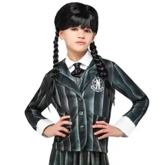 Rubies Wednesday Addams Deluxe Halloween Costume Wig