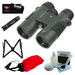 Vortex 8x 42mm Diamondback Binocular with KeyChain LED Flashlight, Binocular Harness, Red Foam Strap and Cleaning and Care Kit Accessory