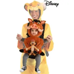 HalloweenCostumes.com One Size Fits Most   Infant Disney The Lion King Timon and Pumbaa Baby Carrier Halloween Costume Cover,  Brown