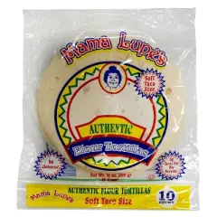 Mama Lupe's Taco Size Authentic Flour Tortillas