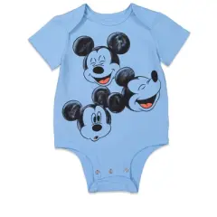 Disney Mickey Mouse 3 Pack Short Sleeve Bodysuits 