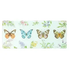 The Lakeside Collection Tempered Glass Countertop Protector - Whimsical Butterfly