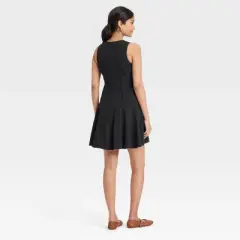 Women's Button-Front Godet Mini A-Line Dress - Universal Thread&trade;