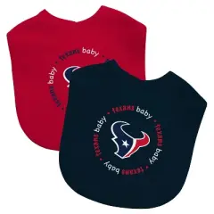 Baby Fanatic Officially Licensed Unisex Baby Bibs 2 Pack - NFL Houston Texans