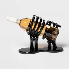 Black High Gloss Resin Halloween Wine Bottle Holder - Hyde & EEK! Boutique&trade;