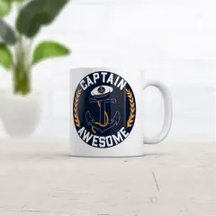 Crazy Dog Captain Awesome Mug Funny Sarcastic Boating Graphic Coffee Cup-11oz