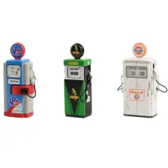 "Vintage Gas Pump" Set of 3 Pumps Series 13 1/18 Diecast Models by Greenlight