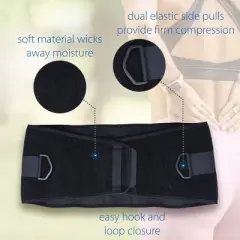 Core Products Corfit Industrial Back Support, Black