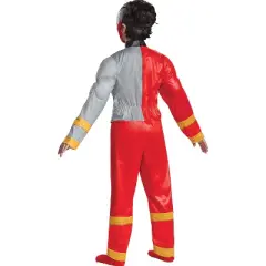 Disguise Boys' Power Rangers Dino Fury Red Ranger Muscle Jumpsuit Costume