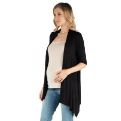 Loose Fit Open Front Maternity Cardigan