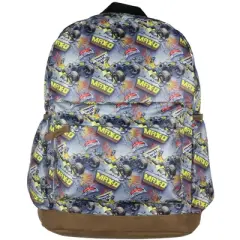 Intimo Monster Jam Backpack Maximum Destruction Max-D Allover Design Travel Daypack Multicolored