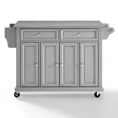 Stainless Steel Top Kitchen Cart/Island Vintage Gray - Crosley