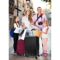 World Traveler Kemyer Quest 25-Inch Hardside Lightweight Expandable Spinner Suitcase Luggage