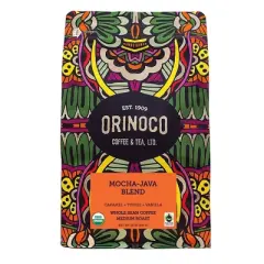 Orinoco Coffee & Tea Coffee Mocha Java Blend Whole Bean - Case of 6/12 oz Bags