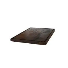 Slickblue Deer Design Wooden Serving Board &ndash; 18" x 14" Dark Wood, Perfect for Hunting & Outdoor Lovers