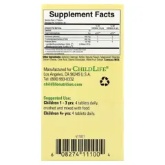 ChildLife Essentials ChildBiotics&trade;, Probiotics with Colostrum, Chewable Tabs, Natural Berry, 92 Tablets