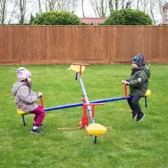 Dexmalle Kids Seesaw Swivel Teeter Totter with 360&deg; Spinning