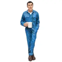 Mechanic Larry Taking Break Figure For 1:18 Scale Models by American Diorama