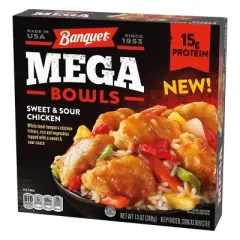 Banquet Mega Bowls Frozen Sweet & Sour Chicken - 13oz