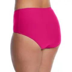 Birdsong Women's Plus Size Hibiscus Basic Bikini Bottom - S40160P-HIBI