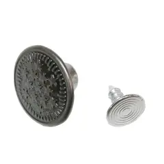 CTM Men's Metal Instant Buttons for Suspenders
