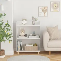 YONWAY Kids Bookcase, Children's Book Display, Bookshelf Toy Storage Cabinet Organizer for Children's Room, Playroom, Nursery