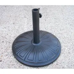 28lb Oakland Living Bronze and Black Round Cement Umbrella Stand