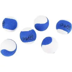 Midlee Hanukkah Dog Tennis Balls- Blue/White- Set of 6