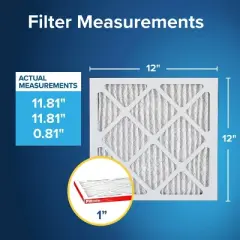Filtrete 12x12x1 Allergen Defense Air Filter 1000 MPR: MERV 11, Electrostatic, Captures Dust & Pollen, Furnace Compatible