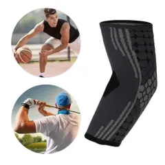 Unique Bargains Thin Elbow Protection Tightening Breathable Elbow Pads for Sports 1 Pair