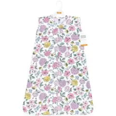 Hudson Baby Infant Girl Cotton Sleeveless Wearable Sleeping Bag, Sack, Blanket, Vintage Blossom