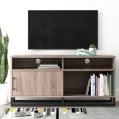 Mixed Material TV Storage Stand for TVs up to 54" with Sliding Doors - Room Essentials&trade;