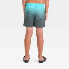 Boys' Ombre Striped Swim Shorts - art class&trade; Aqua Blue