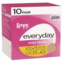 L'eggs Everyday Women's 10pk Knee Highs