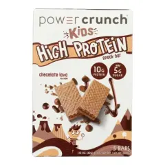 Power Crunch Chocolate Lava Kids High Protein Bar - Case of 6/5.65 oz