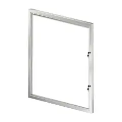 Azar Displays Large Enclosed Magnetic Message Board w/ Lock & Key