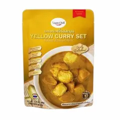 Siam Chili Thai Yellow Curry All-in-One Meal Kit Set 2.29 Oz. / 65 g. (Pack of 2)