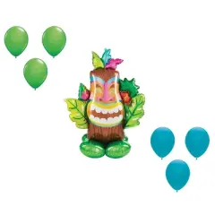 LOONBALLOON 53 Inch Airloonz Tiki Air-Fill Balloon Medium Shape Set (6x latex)