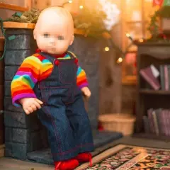 The Queen's Treasures 15 Inch Doll Clothes Rainbow Tee Shirt and Overalls