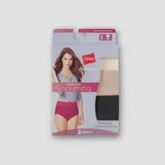 Hanes&reg; Premium Women's Smoothing Seamless 3pk Briefs - Colors May Vary