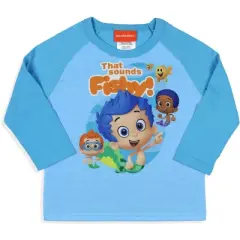 Nickelodeon Toddler Boys' Bubble Guppies That Sounds Fishy Sleep Pajama Set Turquoise