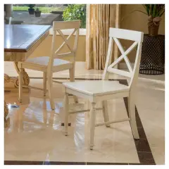 Set of 2 Rovie Acacia Wood Dining Chair - Christopher Knight Home