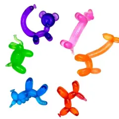 Adorable Balloon Animal Erasers (12 Pack) - Fun Colorful