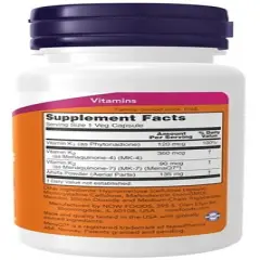 MK-7 Plus with K1 & MK-4 by Now Foods  -  90 Capsule