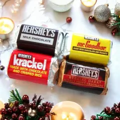Hershey's 1/2/3/4 LB Miniatures Variety Pack - Individually Wrapped Assorted Mini Chocolate Candy Bars - Bulk Packaging